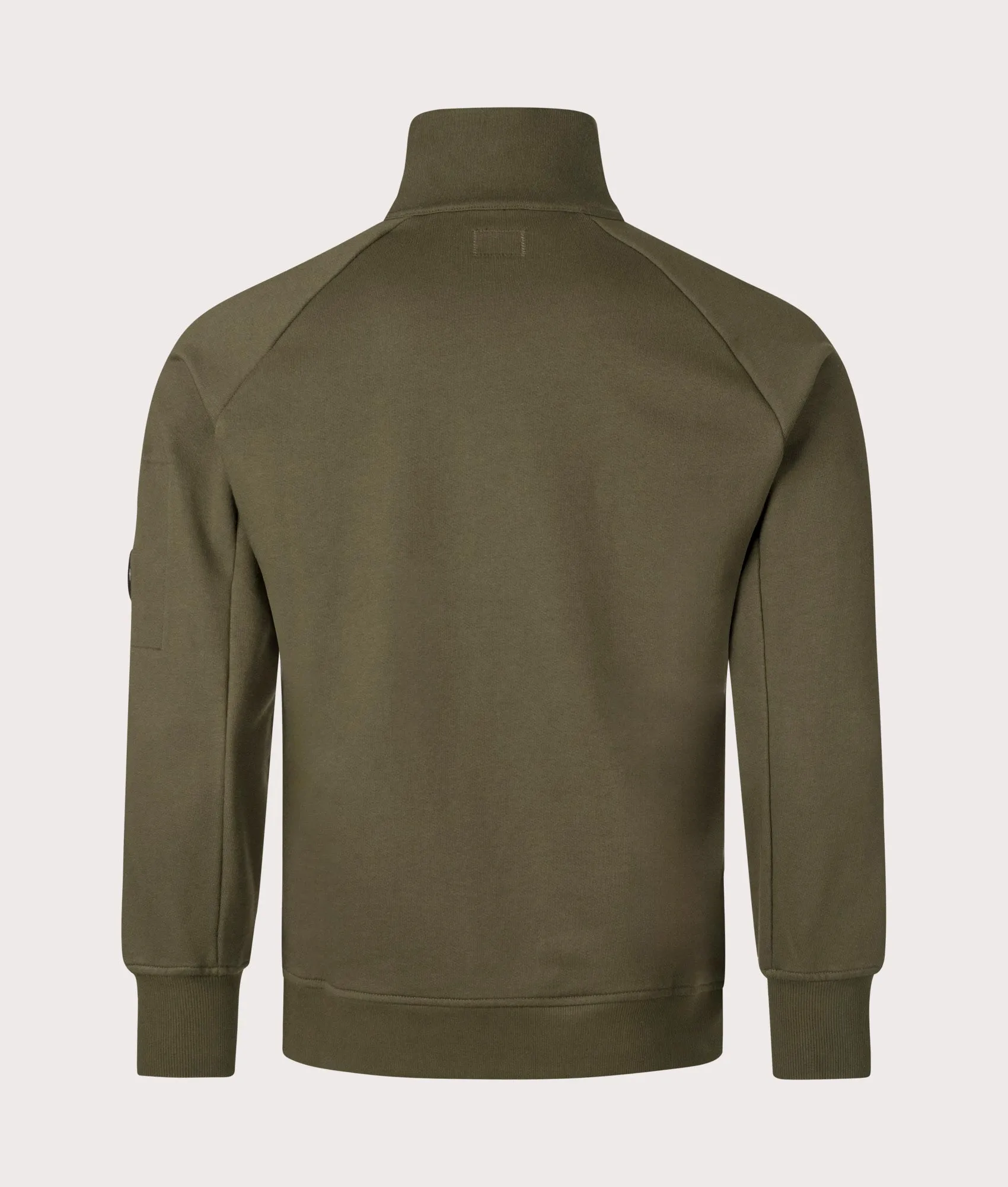 Diagonal Raised Fleece Quarter Zip Sweatshirt
