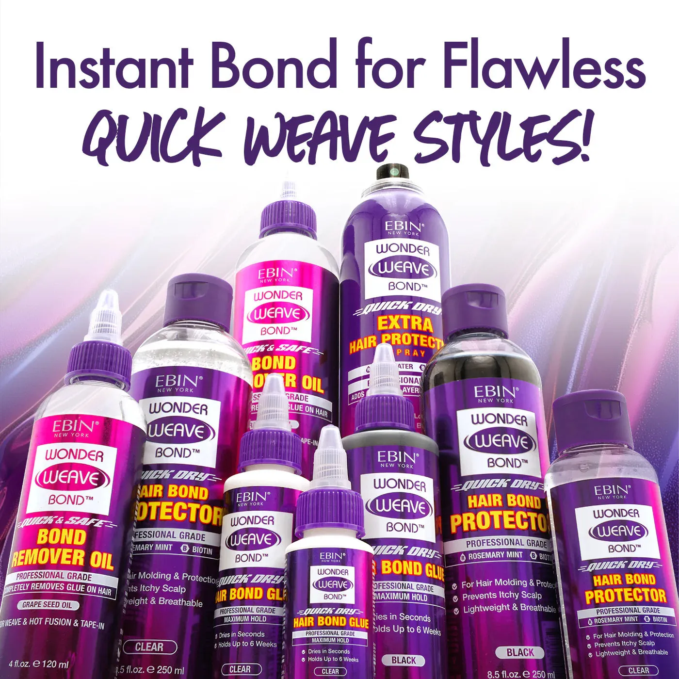 Ebin New York Wonder Weave Bond Hair Bond Glue (Black)