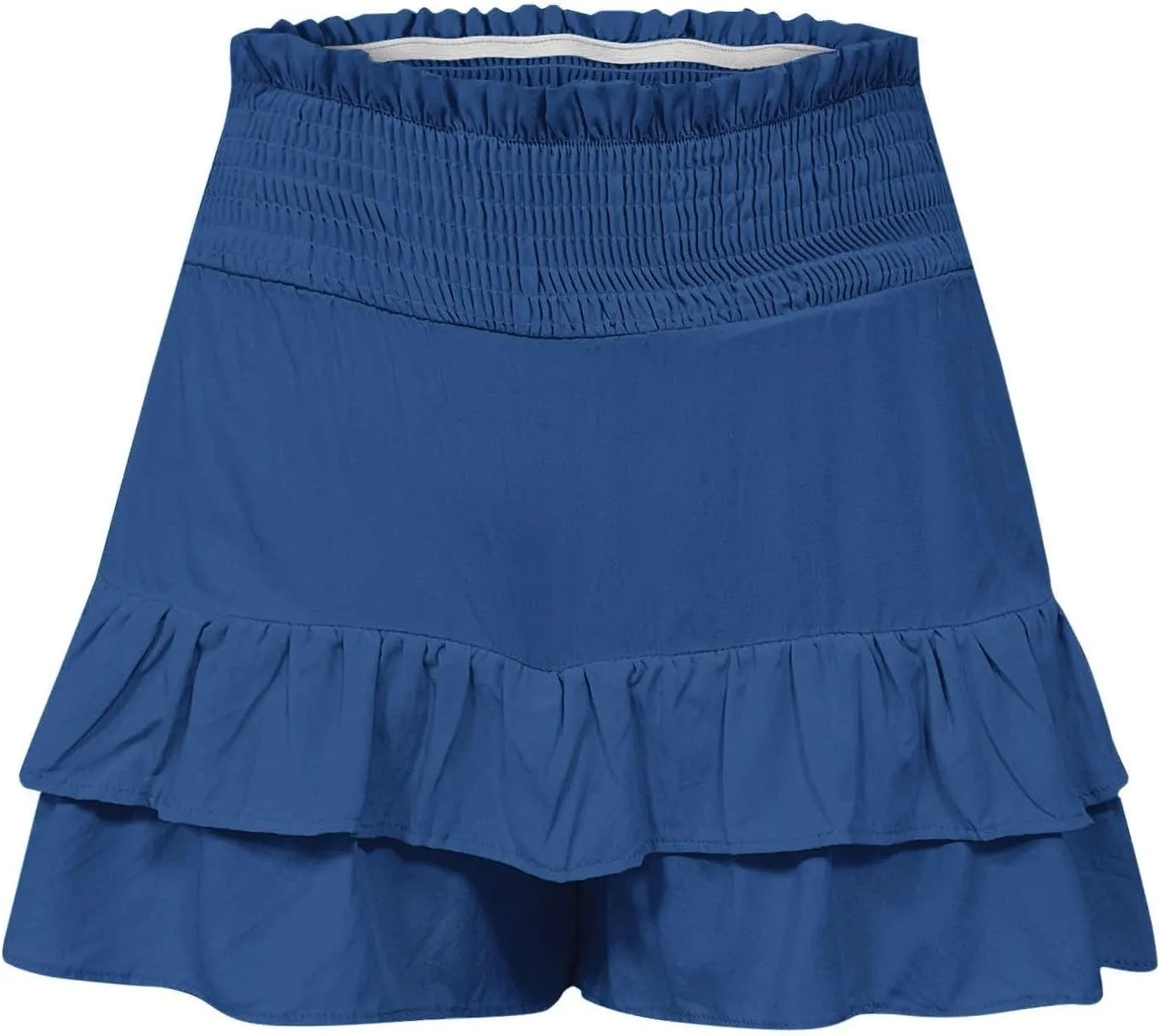 Flowy Shorts for Women Casual Boho Floral Skorts Ruffle Mini Skirts Tennis Skirts High Waisted Running Skorts