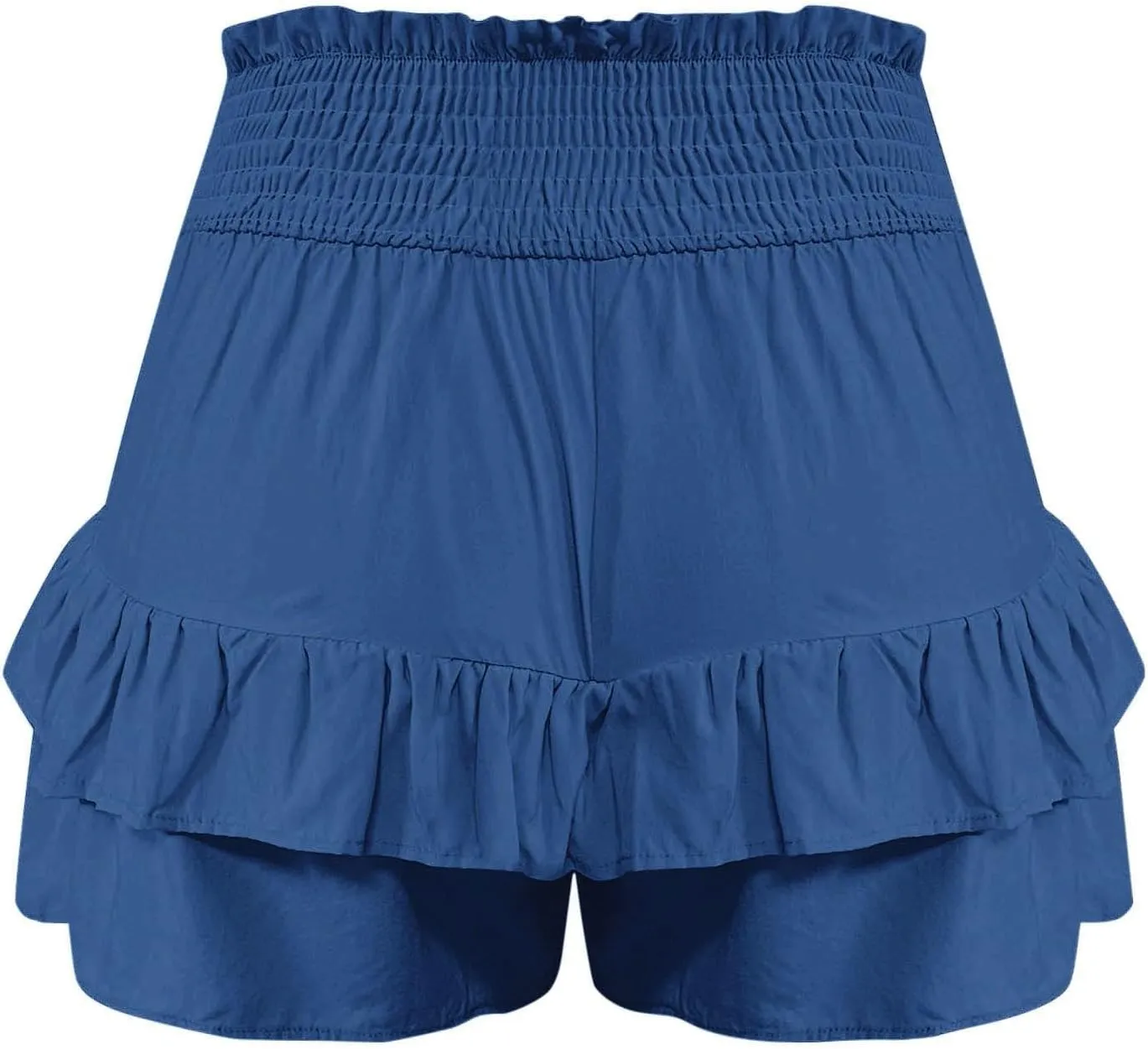 Flowy Shorts for Women Casual Boho Floral Skorts Ruffle Mini Skirts Tennis Skirts High Waisted Running Skorts