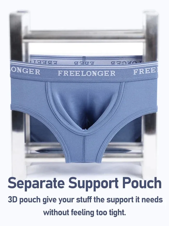 FreeLonger Men's ComfyBig Separate Pouch Thermal Underwear