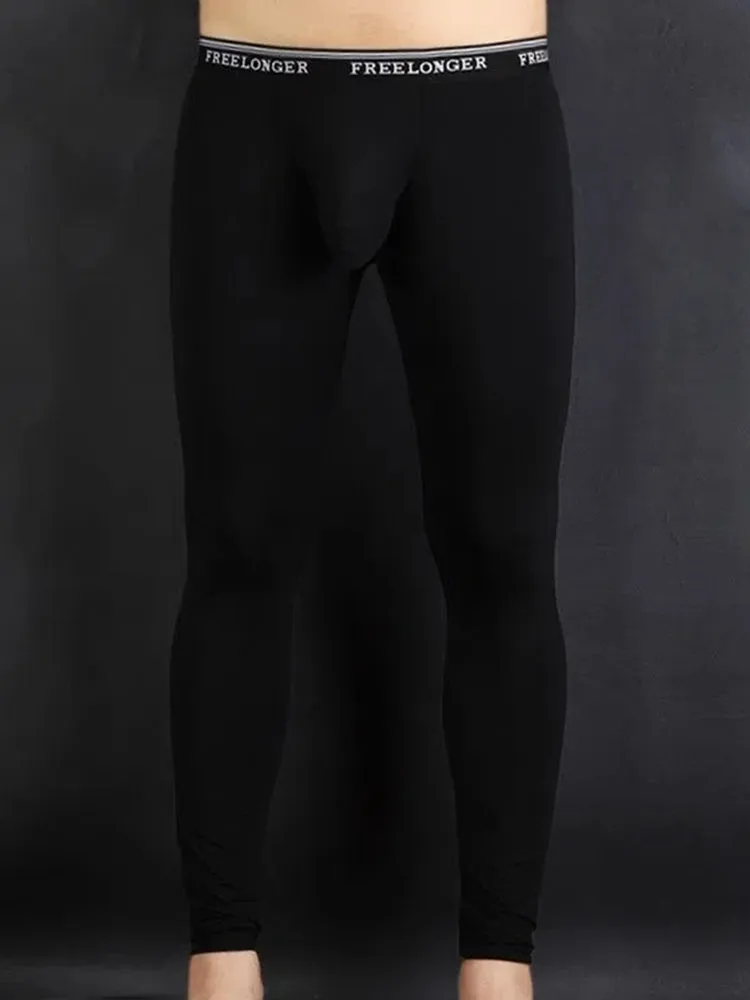 FreeLonger Men's ComfyBig Separate Pouch Thermal Underwear