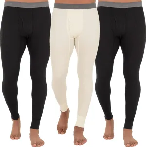 Fruit of the Loom mens Recycled Premium Waffle Thermal Underwear Long Johns Bottom