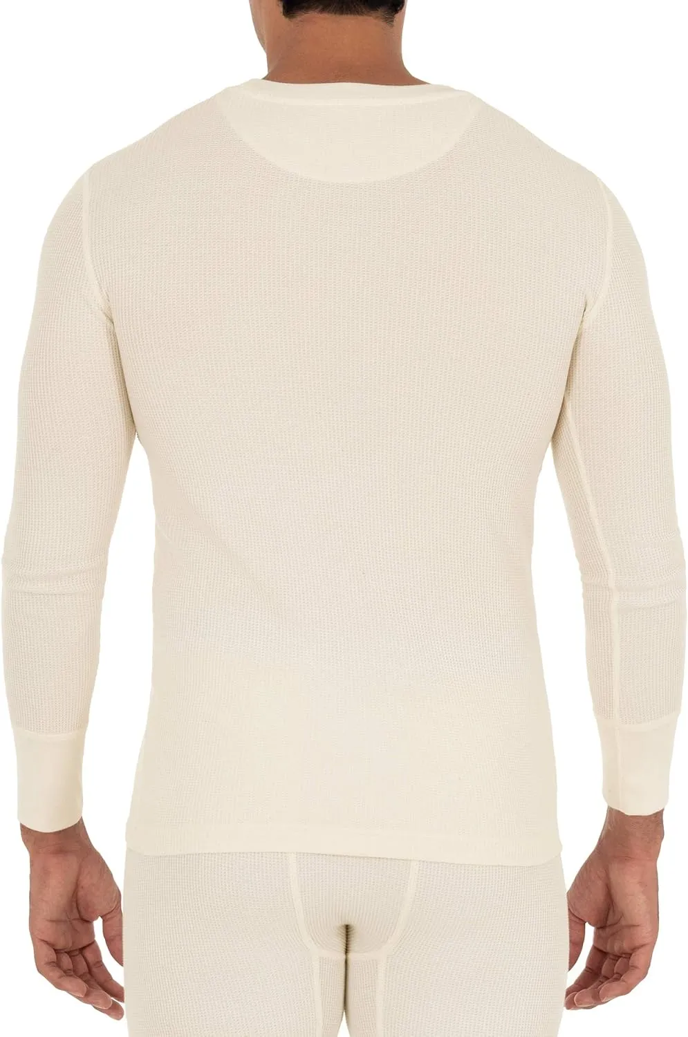 Fruit of the Loom Men's Recycled Waffle Thermal Underwear Crew Top (1 and 2 Packs)