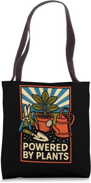Gardening Powered By Plants Vintage Womens Wildflowers Tote Bag