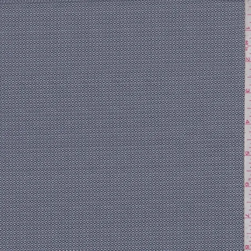 Grey/Navy Mini Geo Shirting Fabric