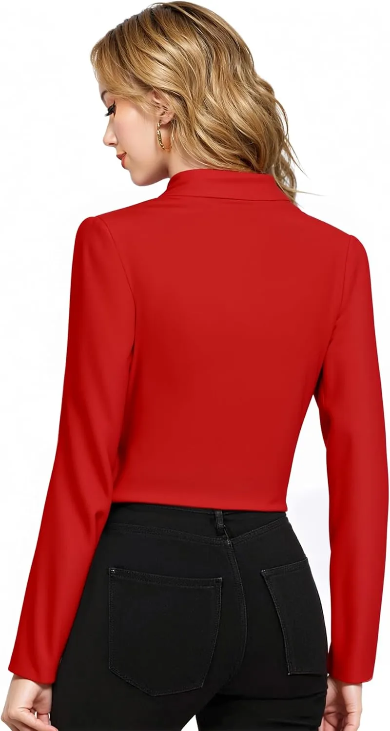 Hybrid & Company Womens Blazer Cropped Ponte Fabric Open Front Zipper Dress Jacket Casual Slim Jacket