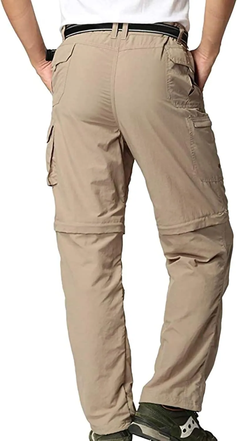 JOMLUN Mens Hiking Pants Zip Off Cargo Pants Lightweight Quick Dry Convertible Outdoor Shorts