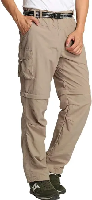 JOMLUN Mens Hiking Pants Zip Off Cargo Pants Lightweight Quick Dry Convertible Outdoor Shorts