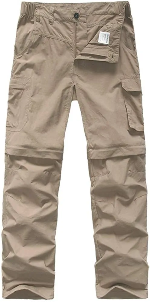 JOMLUN Mens Hiking Pants Zip Off Cargo Pants Lightweight Quick Dry Convertible Outdoor Shorts