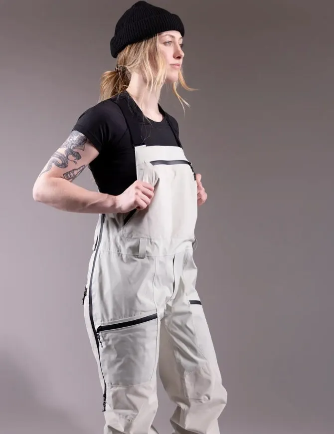 Jones Women's Mtn Surf Bib Pant 2025 | Smoke Grey