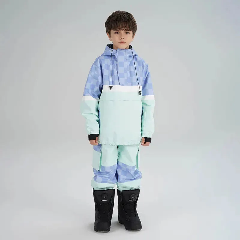 Kids' Hooded Insulated Snowboard Jacket and Snow Pants