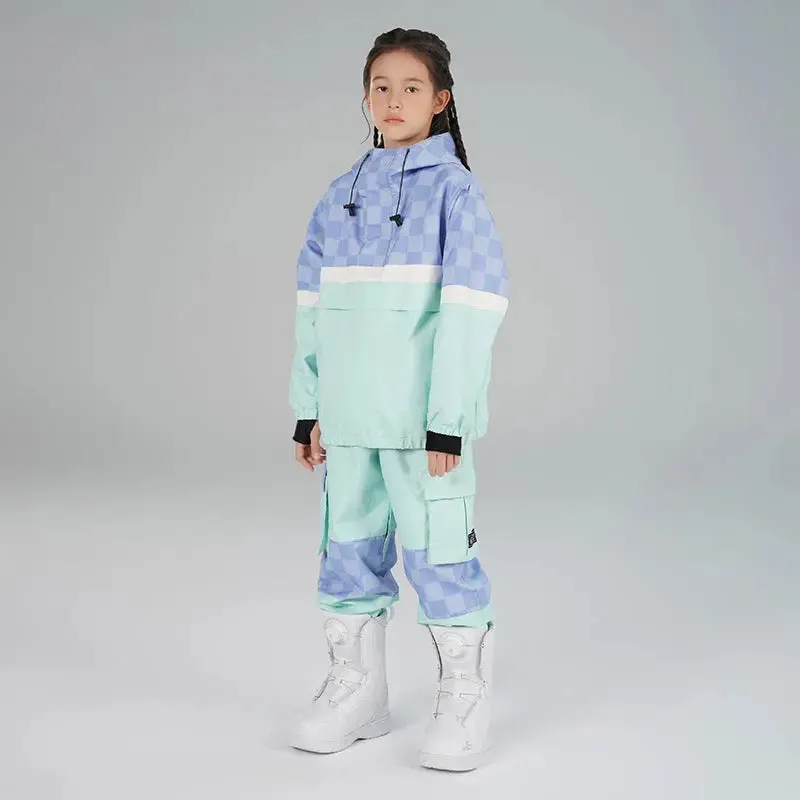 Kids' Hooded Insulated Snowboard Jacket and Snow Pants