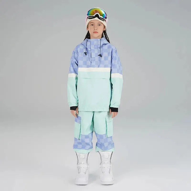 Kids' Hooded Insulated Snowboard Jacket and Snow Pants