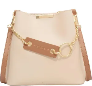 Large-capacity crossbody bag, senior sense of personality bucket high, shoulder bag (Pink)