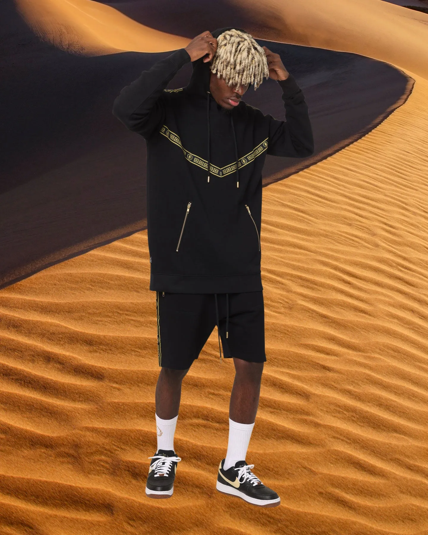 Last Kings Tut Taped Hoodie Black