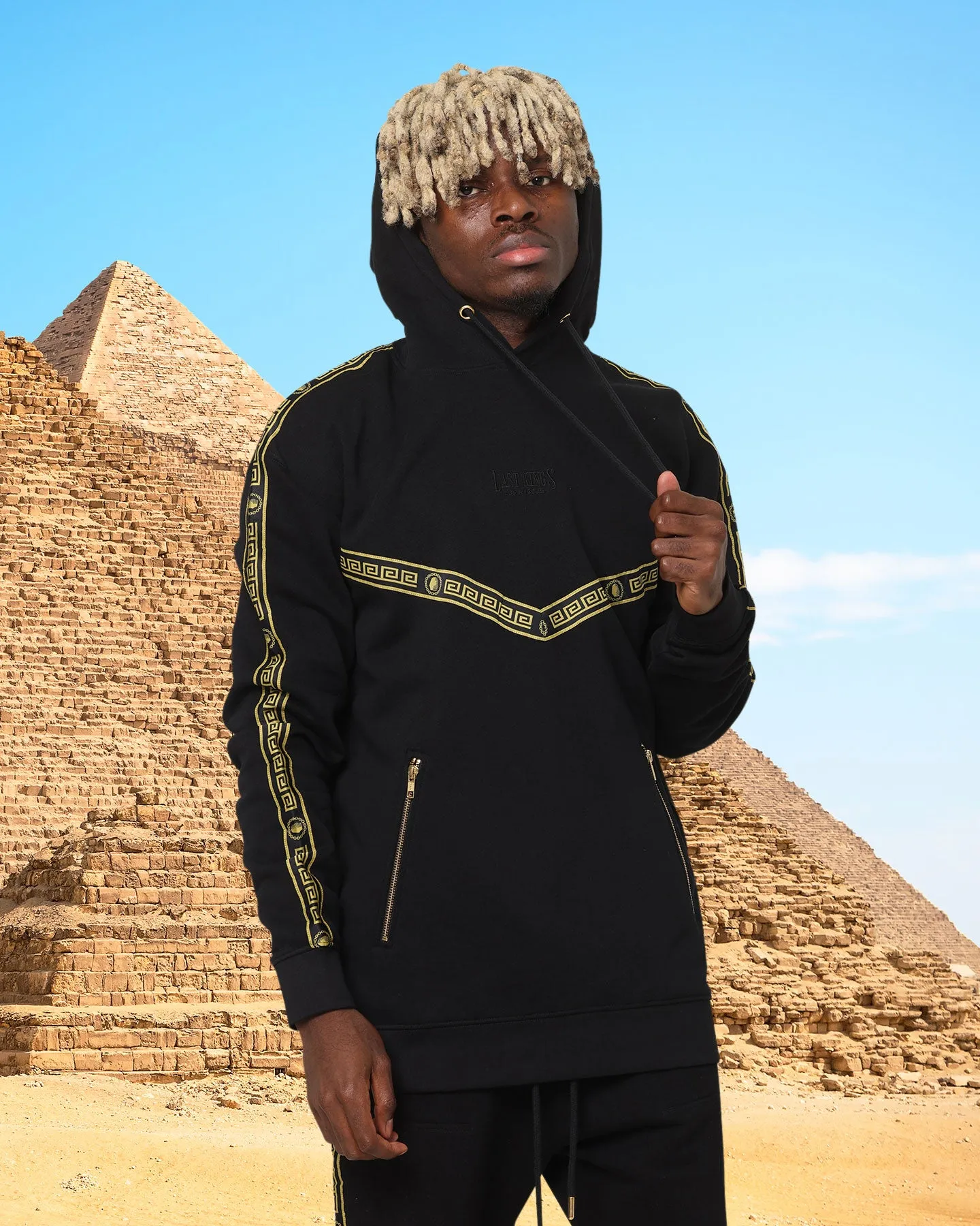 Last Kings Tut Taped Hoodie Black