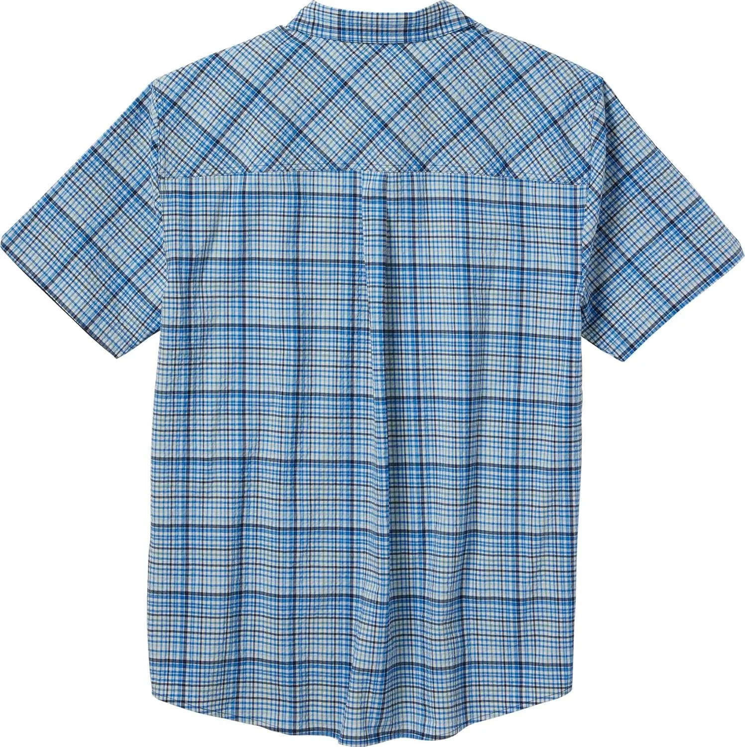 Legendary Whitetails Men's Stretch Woven Plaid UPF 30  Uv Moisture Wicking Short Sleeve Shirt