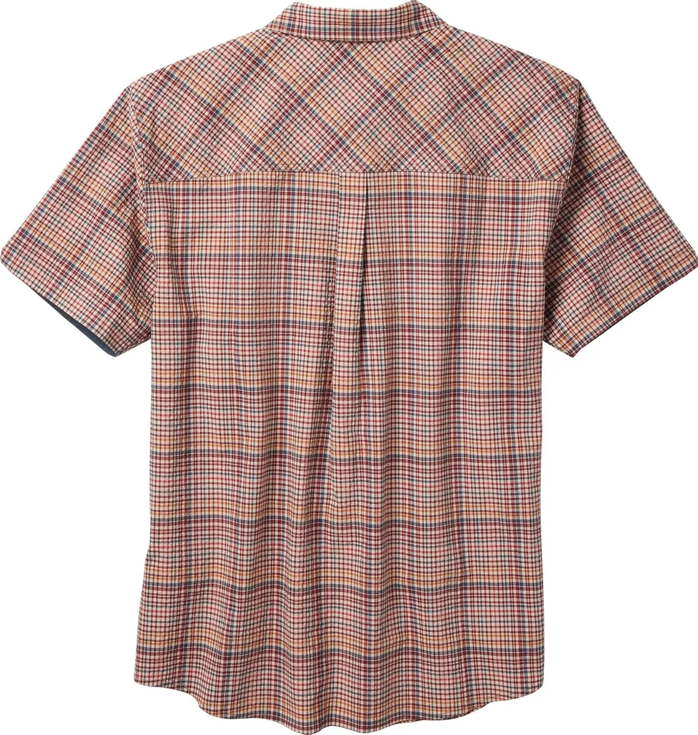 Legendary Whitetails Men's Stretch Woven Plaid UPF 30  Uv Moisture Wicking Short Sleeve Shirt