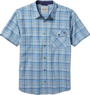 Legendary Whitetails Men's Stretch Woven Plaid UPF 30  Uv Moisture Wicking Short Sleeve Shirt