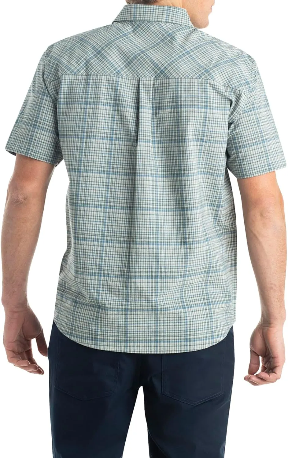 Legendary Whitetails Men's Stretch Woven Plaid UPF 30  Uv Moisture Wicking Short Sleeve Shirt