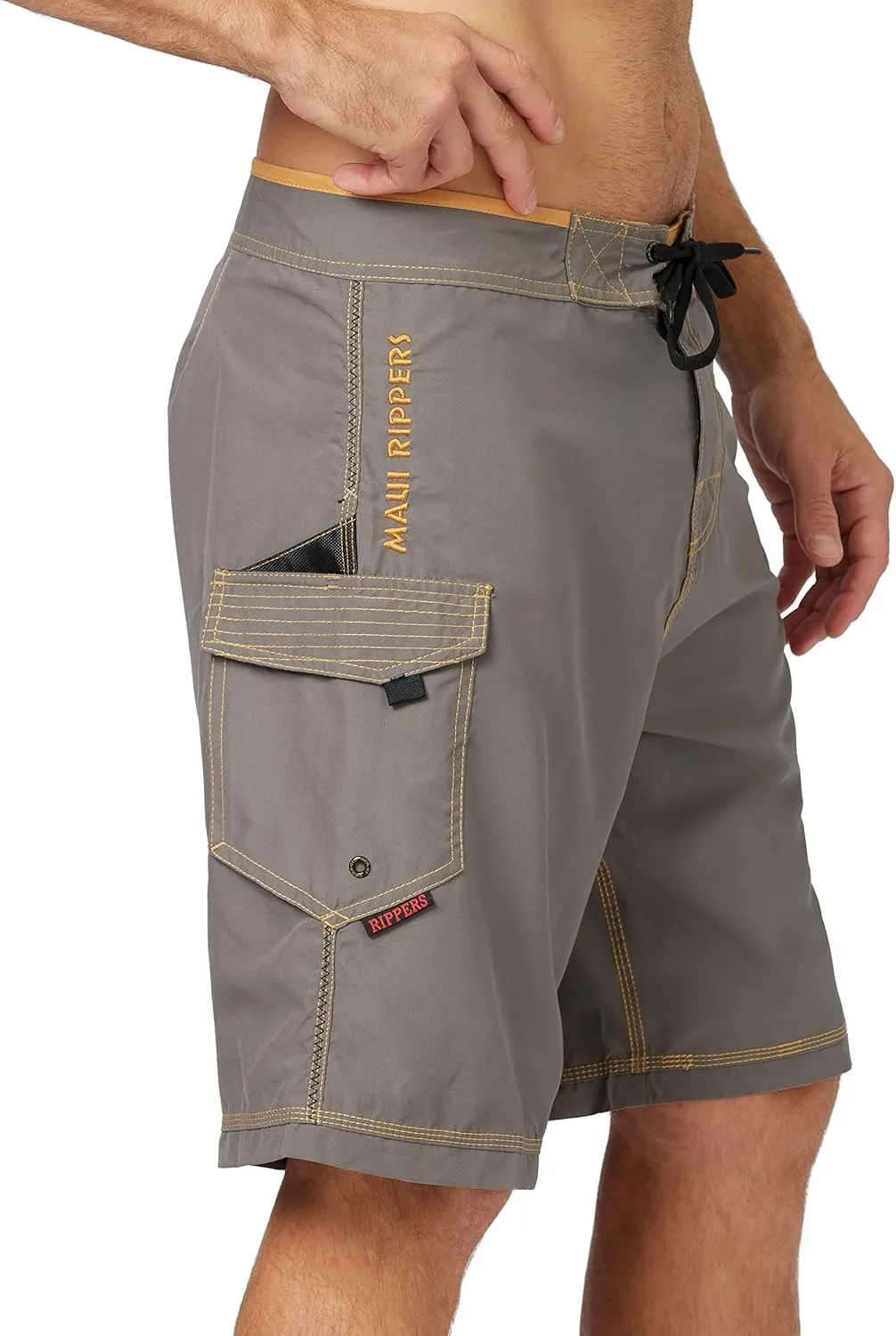Maui Rippers Mens Board Shorts - Octo Tako | Triple Stitch Quick Dry Mens Swim Trunks