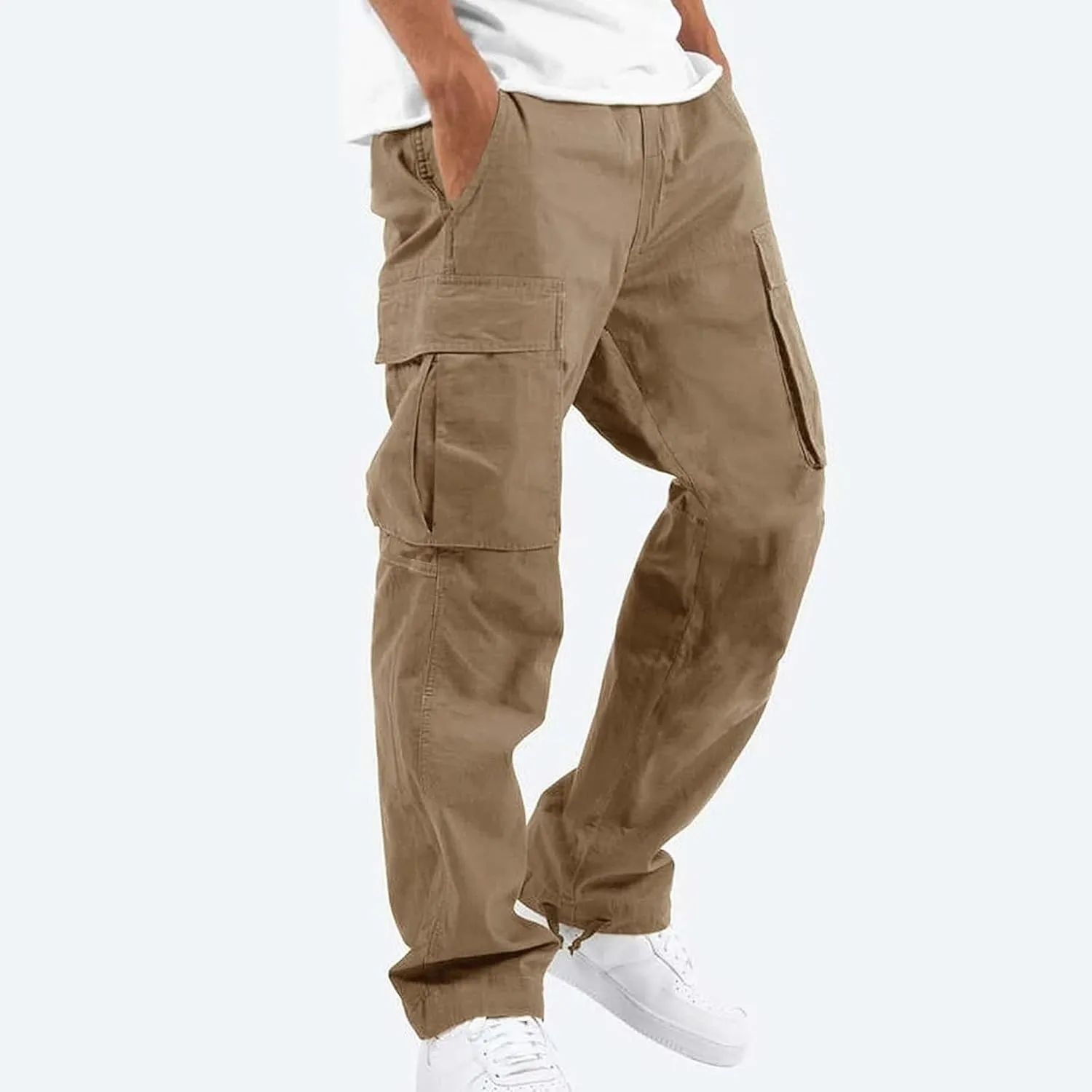 Mens Cargo Pants Lightweight Outdoor Comfort Fishing Work Pants Stretch Travel Regular Ripstop Camping Hiking Pants