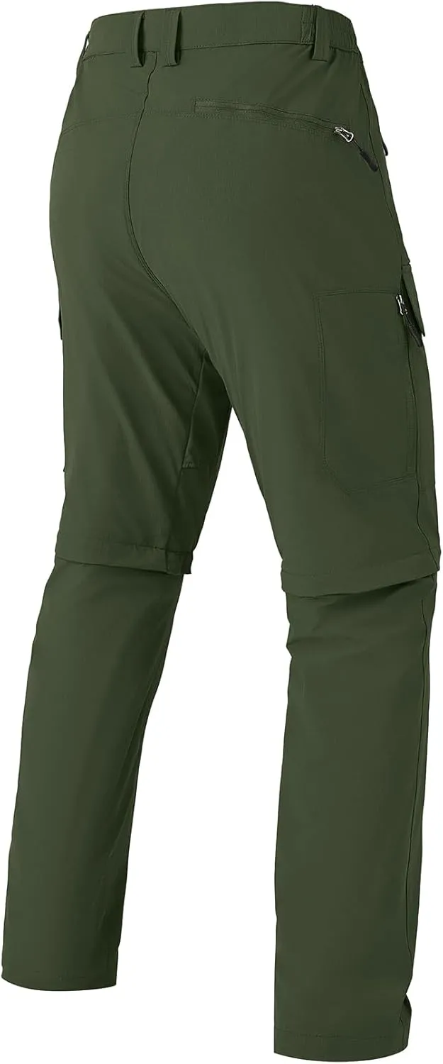 Men's Hiking Convertible Work Pants Cargo Zip Off Lightweight Quick Dry Stretch Pants Summer Fishing Travel Outdoor