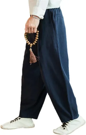 Men's Joggers Sweatpants Harem Pants Harajuku Style Ankle-Length Trousers Wide Leg Pants