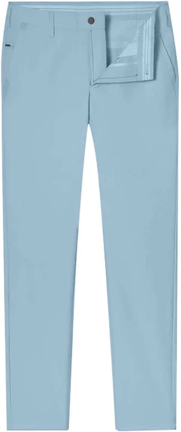 Mens Slim Fit Stretch Formal Pants Casual Business Flat-Front Dress Pants Big and Tall Wrinkle Free Golf Chinos Pant