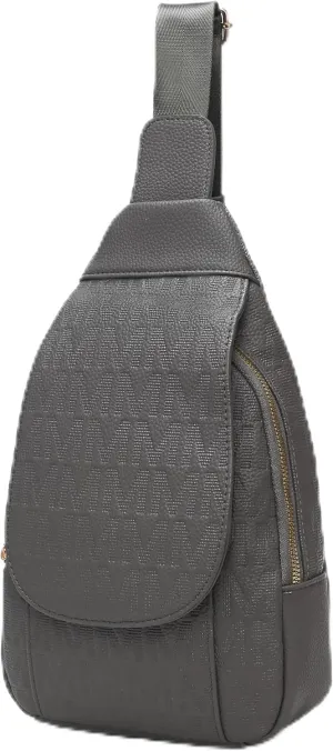 MKF Collection Sling Bag for Women, Trendy Shoulder bag Crossover Backpack Purses Fanny Pack