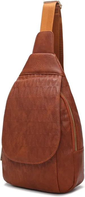 MKF Collection Sling Bag for Women, Trendy Shoulder bag Crossover Backpack Purses Fanny Pack