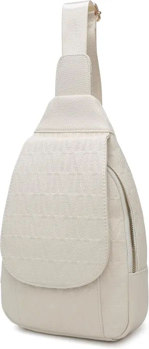 MKF Collection Sling Bag for Women, Trendy Shoulder bag Crossover Backpack Purses Fanny Pack