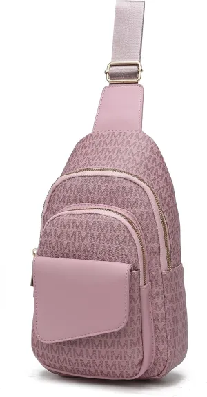 MKF Collection Sling Bag for Women, Trendy Shoulder bag Crossover Backpack Purses Fanny Pack