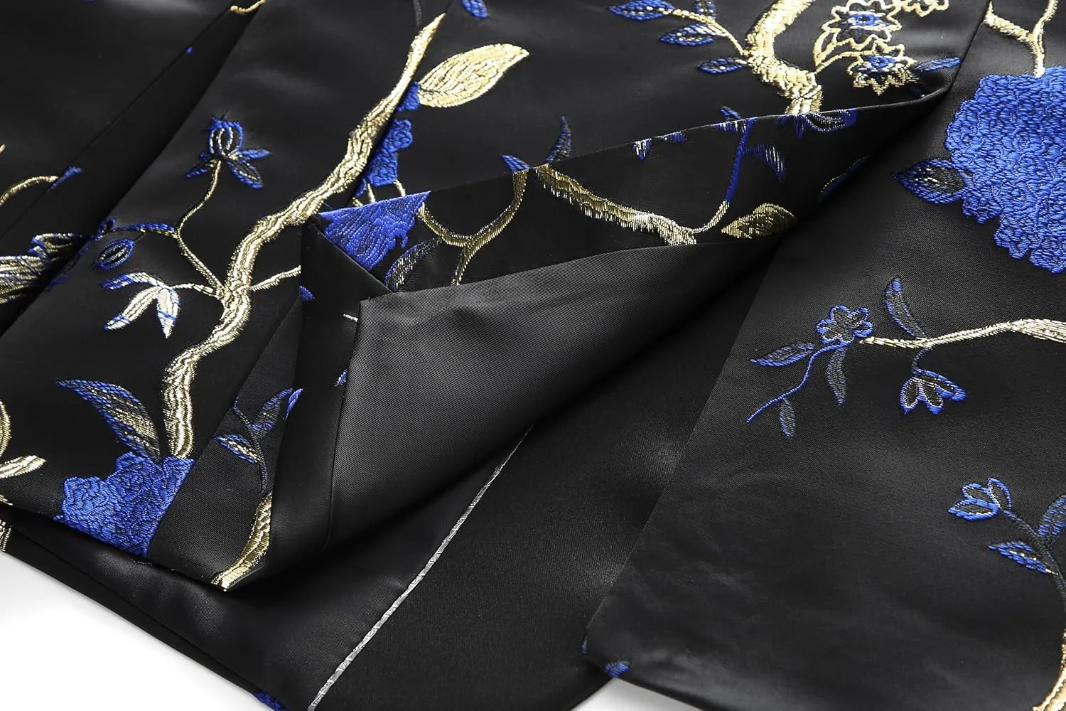 MOGU Mens Blazer Tuxedo Jacket Floral Printed Dinner Wedding Groom Homecoming Dance Prom Outfits
