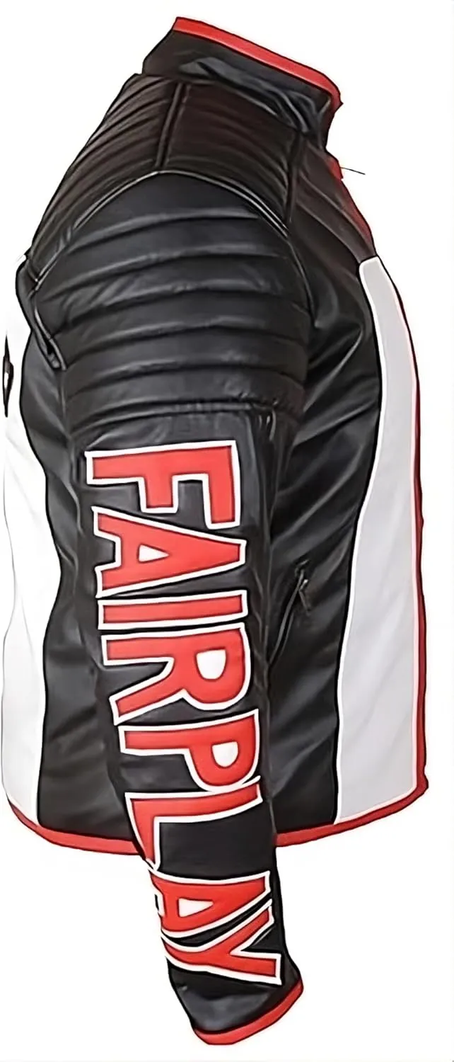 Mr Terrific Super Hero Cosplay Biker Leather Jacket