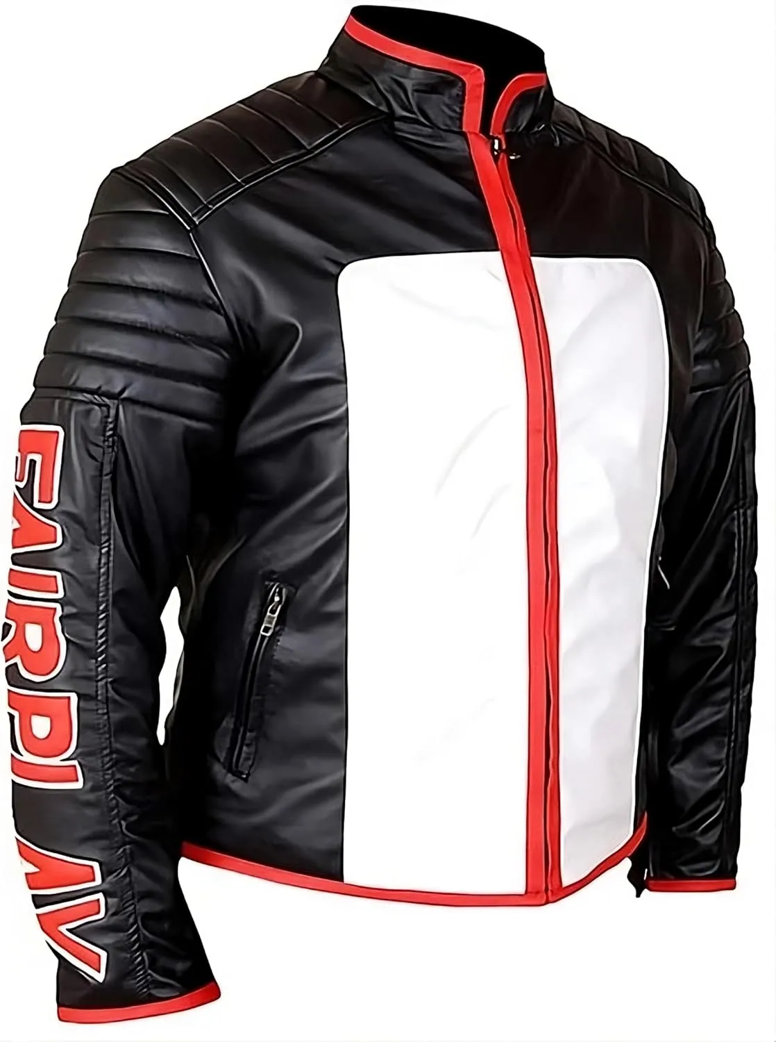 Mr Terrific Super Hero Cosplay Biker Leather Jacket