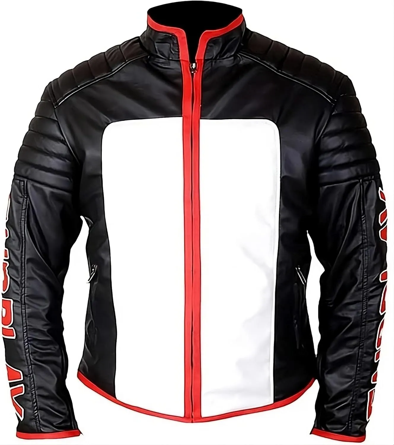 Mr Terrific Super Hero Cosplay Biker Leather Jacket