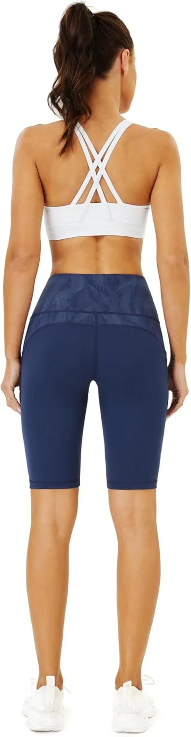 Neonysweets Womens Half Tights Fitness Running Yoga Shorts Pants with Pockets