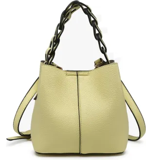 Nora Bucket Bags for Women Trendy Vegan Leather Top Handle Satchel Handbags Hobo Crossbody Purses
