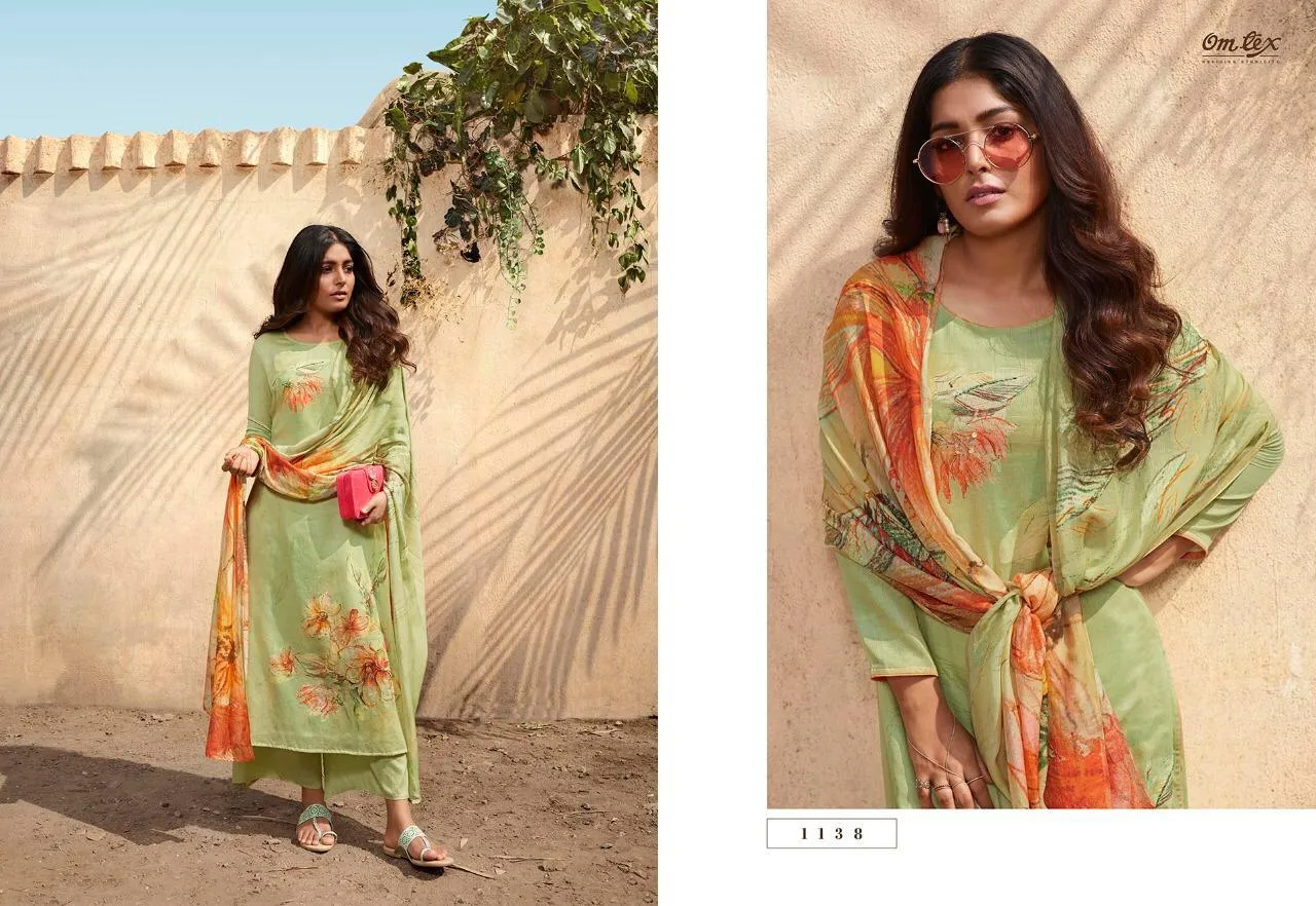 OMTEX KAVERI FANCY DIGITAL PRINT SALWAR SUIT DRESS MATERIAL