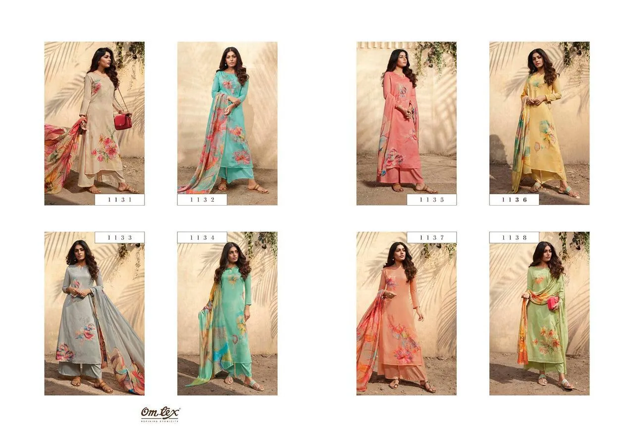 OMTEX KAVERI FANCY DIGITAL PRINT SALWAR SUIT DRESS MATERIAL