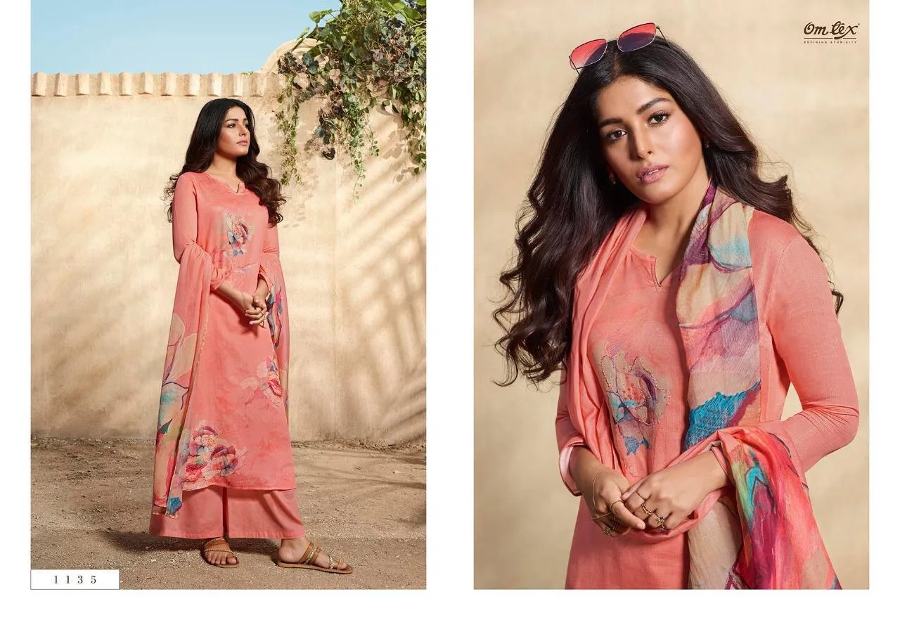 OMTEX KAVERI FANCY DIGITAL PRINT SALWAR SUIT DRESS MATERIAL