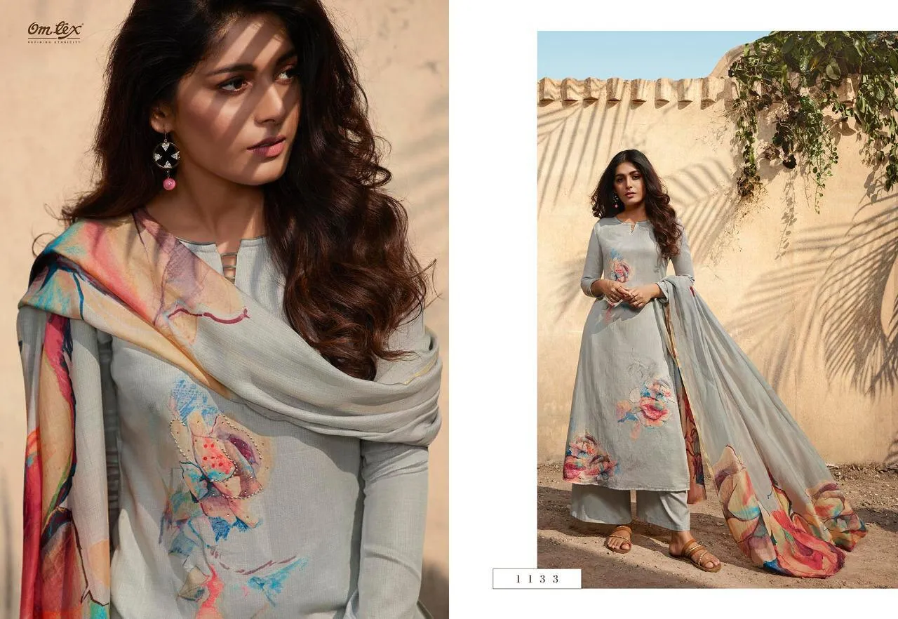 OMTEX KAVERI FANCY DIGITAL PRINT SALWAR SUIT DRESS MATERIAL