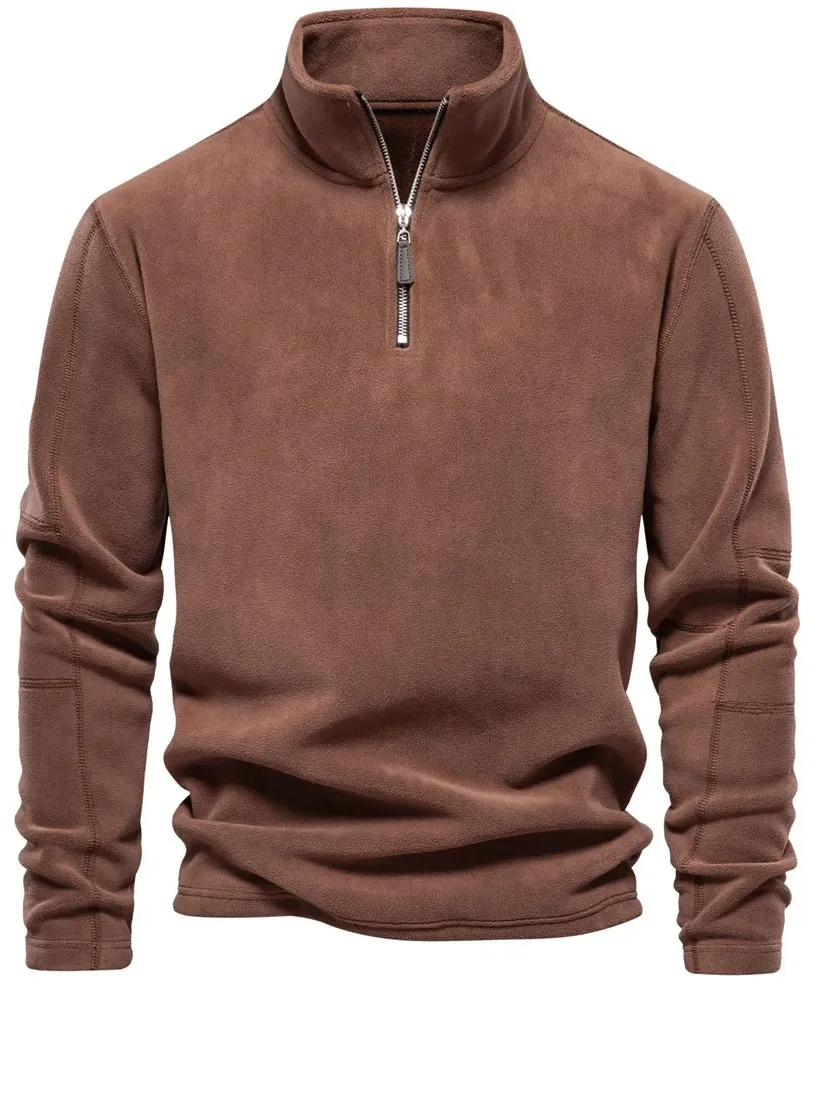 Outdoor Men's Casual Zip Fleece Pullover - SF1989