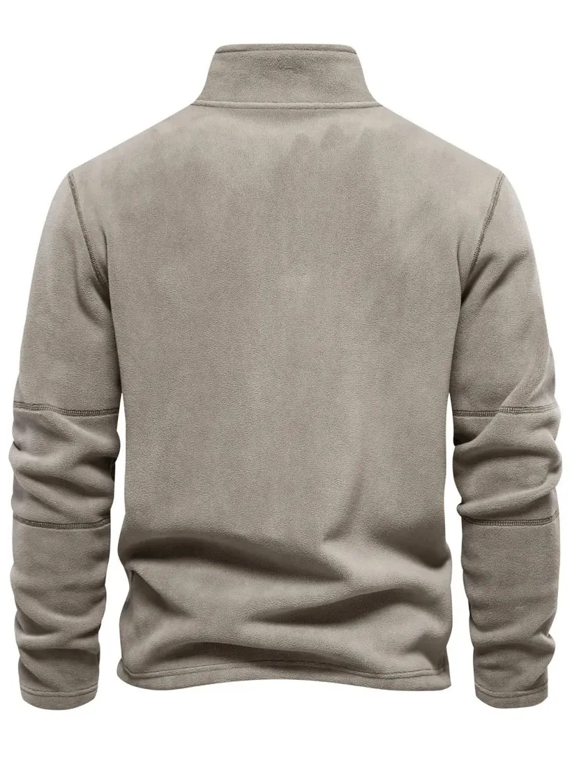 Outdoor Men's Casual Zip Fleece Pullover - SF1989