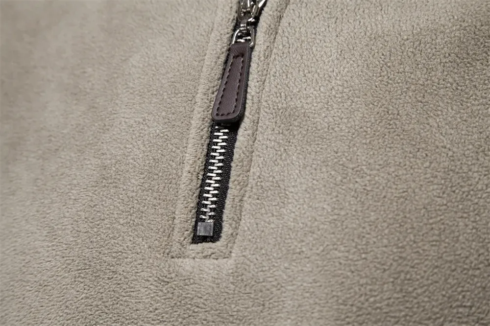 Outdoor Men's Casual Zip Fleece Pullover - SF1989