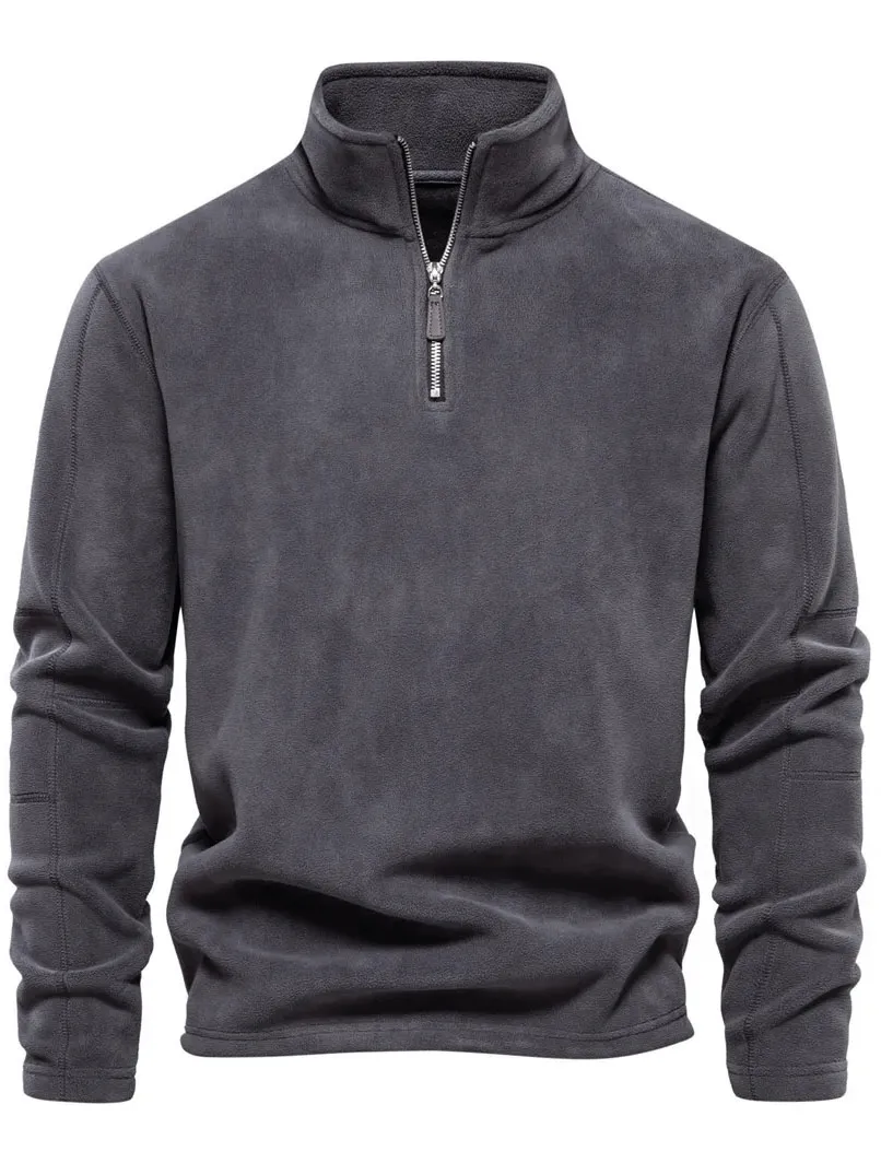 Outdoor Men's Casual Zip Fleece Pullover - SF1989