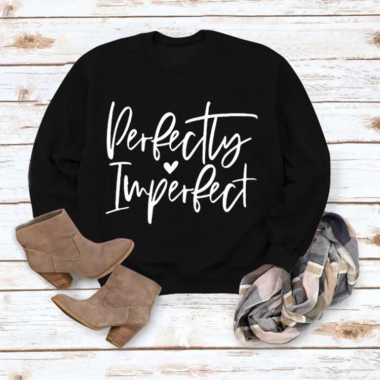 Perfectly Imperfect Monogrammed Women's Sweatshirt