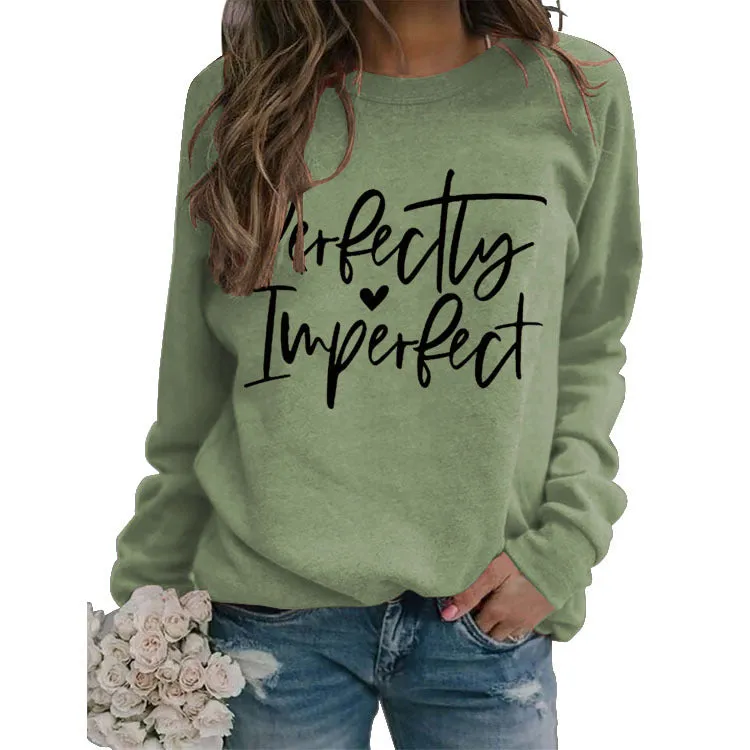 Perfectly Imperfect Monogrammed Women's Sweatshirt